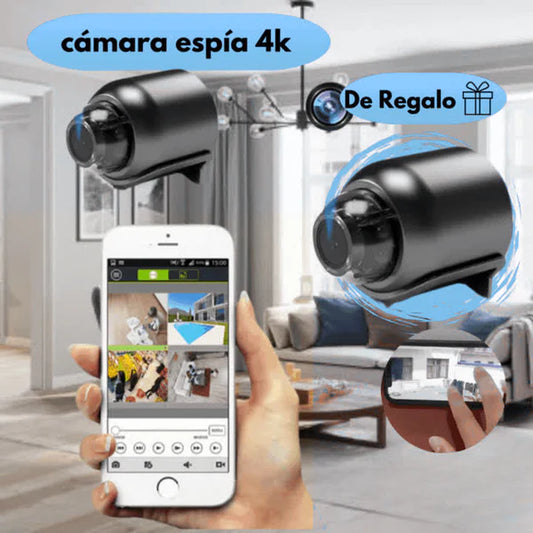 2x1 Mini Cámara Espía 4k wifi inalámbrica