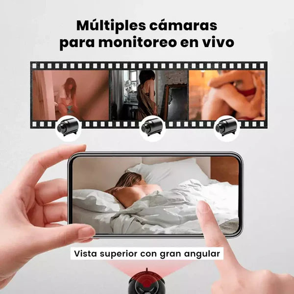 2x1 Mini Cámara Espía 4k wifi inalámbrica