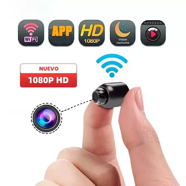 2x1 Mini Cámara Espía 4k wifi inalámbrica
